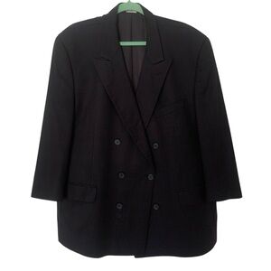 Burberry Black Double-Breasted Blazer